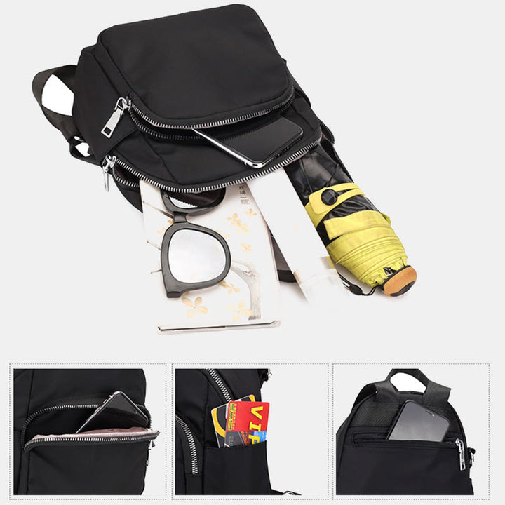 Wasserdichter Casual Mini Rucksack Umwandelbare Schultertasche Tagesrucksack für Frauen