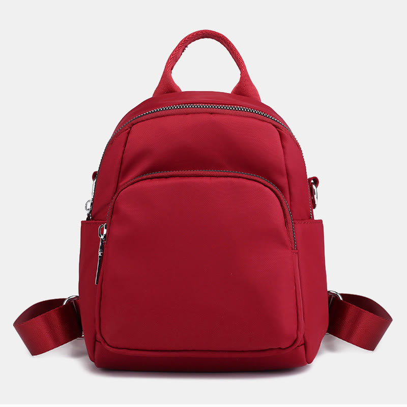 Wasserdichter Casual Mini Rucksack Umwandelbare Schultertasche Tagesrucksack für Frauen