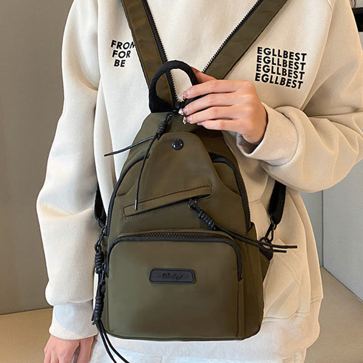 Lässiger Wander-Tagesrucksack, Nylon-Umhängetasche, Sling-Rucksack für Frauen