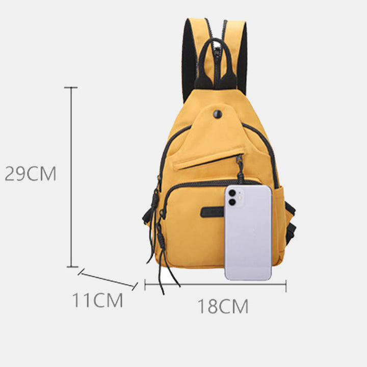 Lässiger Wander-Tagesrucksack, Nylon-Umhängetasche, Sling-Rucksack für Frauen