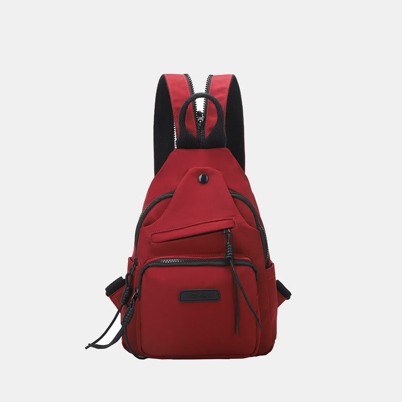Lässiger Wander-Tagesrucksack, Nylon-Umhängetasche, Sling-Rucksack für Frauen