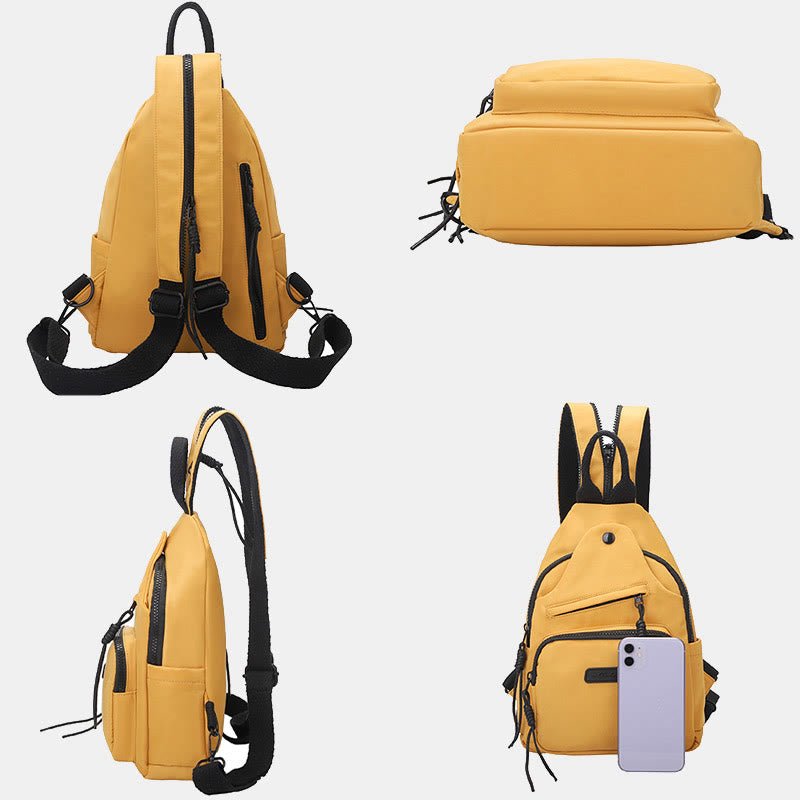 Lässiger Wander-Tagesrucksack, Nylon-Umhängetasche, Sling-Rucksack für Frauen