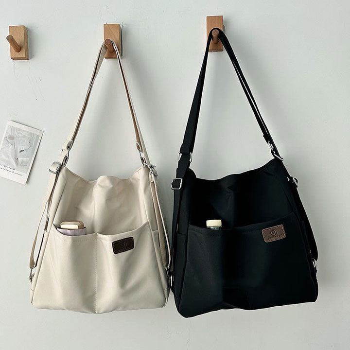 Leichte Nylon Tote Umhängetasche Rucksack Handtasche Hobo Bag für Frauen