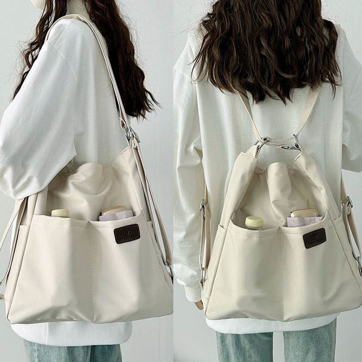 Leichte Nylon Tote Umhängetasche Rucksack Handtasche Hobo Bag für Frauen