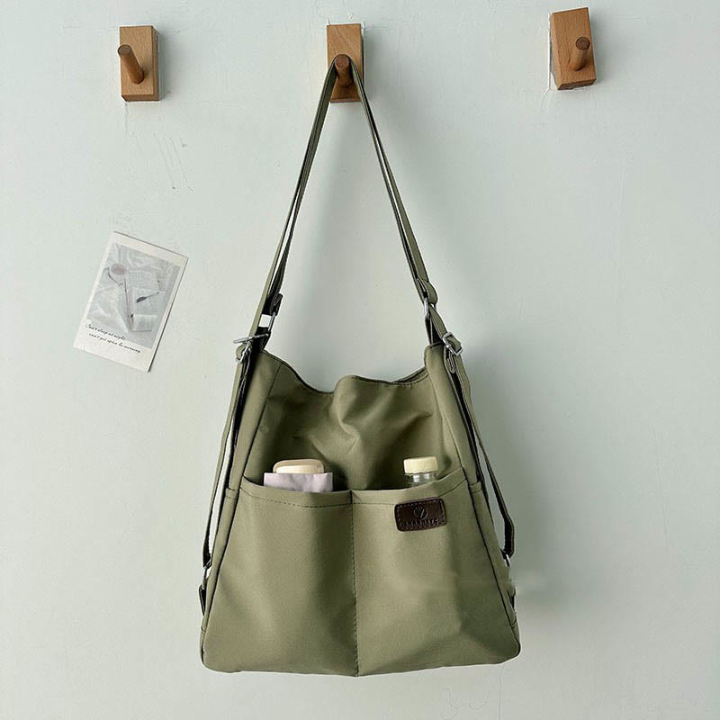 Leichte Nylon Tote Umhängetasche Rucksack Handtasche Hobo Bag für Frauen