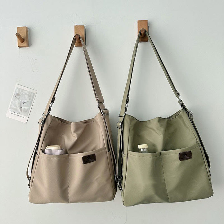 Leichte Nylon Tote Umhängetasche Rucksack Handtasche Hobo Bag für Frauen