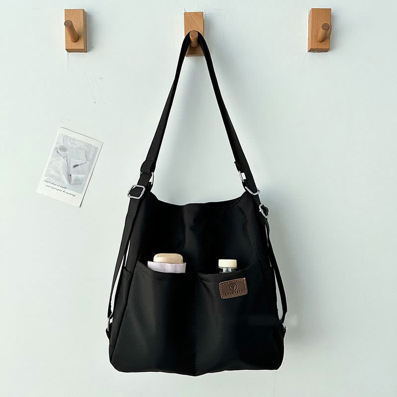 Leichte Nylon Tote Umhängetasche Rucksack Handtasche Hobo Bag für Frauen