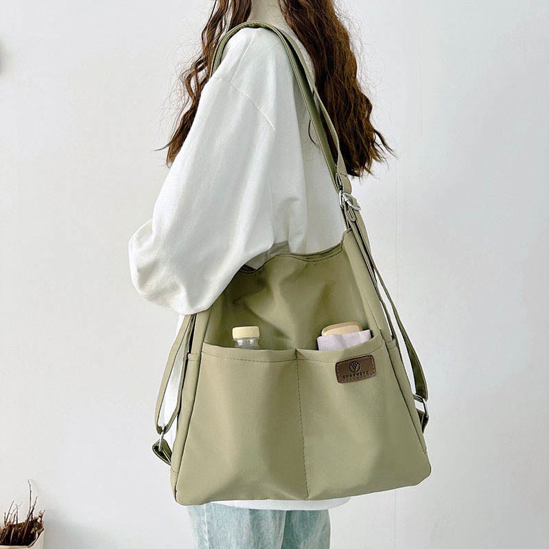 Leichte Nylon Tote Umhängetasche Rucksack Handtasche Hobo Bag für Frauen