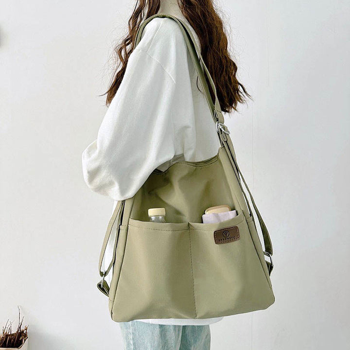 Leichte Nylon Tote Umhängetasche Rucksack Handtasche Hobo Bag für Frauen