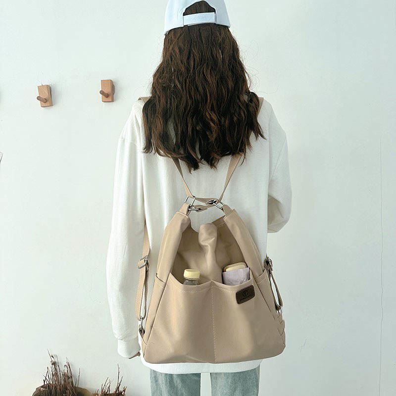 Leichte Nylon Tote Umhängetasche Rucksack Handtasche Hobo Bag für Frauen