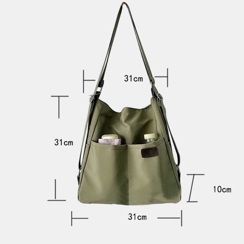 Leichte Nylon Tote Umhängetasche Rucksack Handtasche Hobo Bag für Frauen