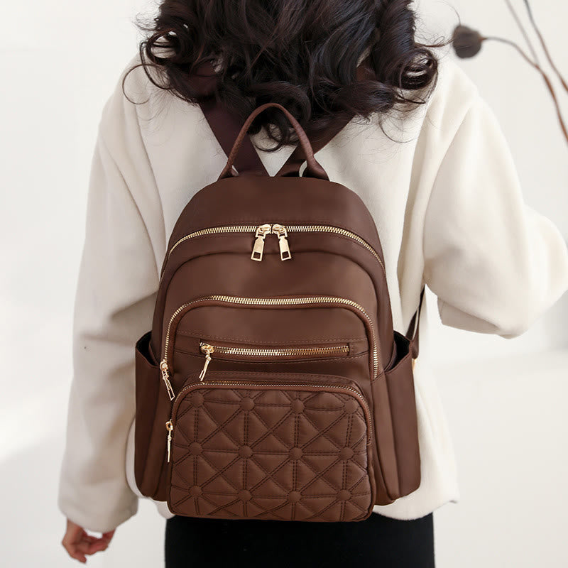 Leichter gesteppt Damen Rucksack Handtasche Arbeit Reisen Mini Rucksack Tagesrucksack