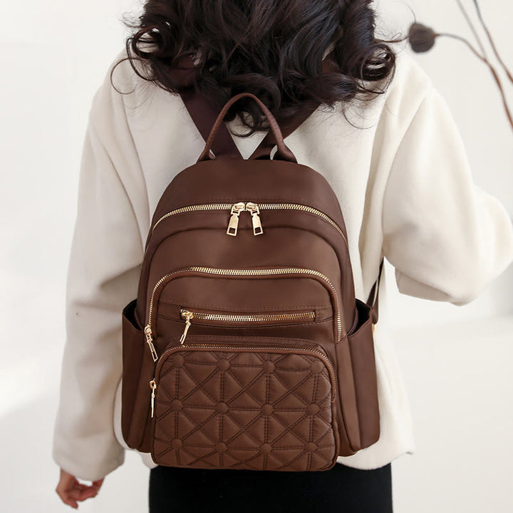 Leichter gesteppt Damen Rucksack Handtasche Arbeit Reisen Mini Rucksack Tagesrucksack
