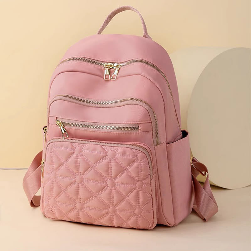 Leichter gesteppt Damen Rucksack Handtasche Arbeit Reisen Mini Rucksack Tagesrucksack