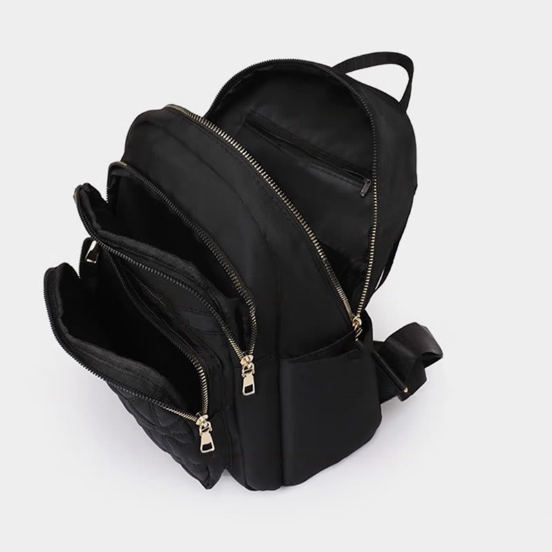 Leichter gesteppt Damen Rucksack Handtasche Arbeit Reisen Mini Rucksack Tagesrucksack