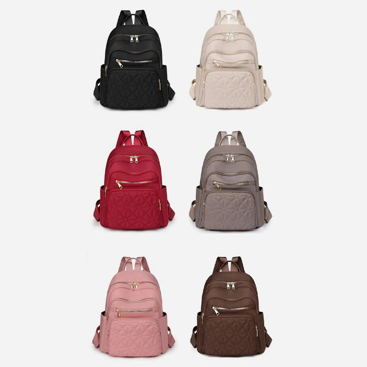 Leichter gesteppt Damen Rucksack Handtasche Arbeit Reisen Mini Rucksack Tagesrucksack