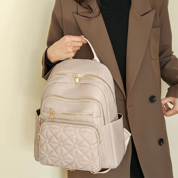 Leichter gesteppt Damen Rucksack Handtasche Arbeit Reisen Mini Rucksack Tagesrucksack