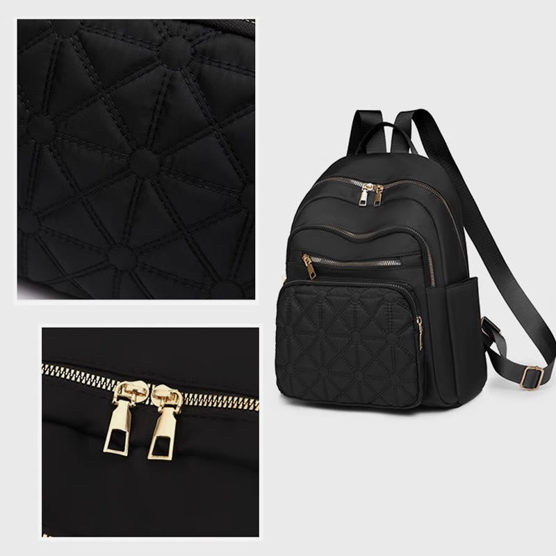 Leichter gesteppt Damen Rucksack Handtasche Arbeit Reisen Mini Rucksack Tagesrucksack