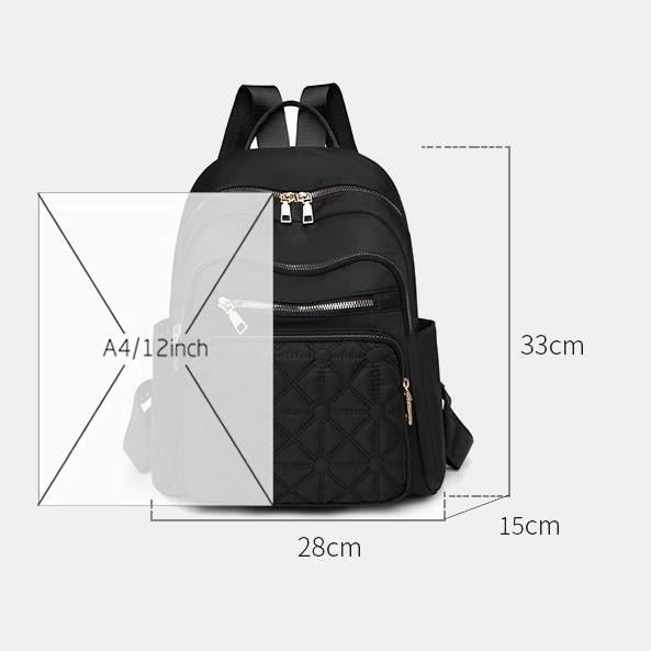 Leichter gesteppt Damen Rucksack Handtasche Arbeit Reisen Mini Rucksack Tagesrucksack