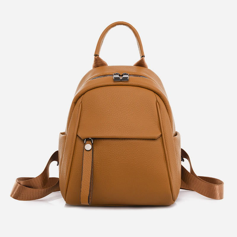 Weicher veganer Leder-Rucksack, kleine modische Rucksack-Tasche für Frauen