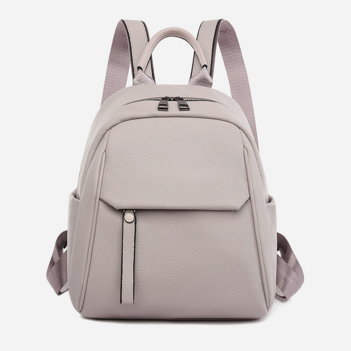 Weicher veganer Leder-Rucksack, kleine modische Rucksack-Tasche für Frauen