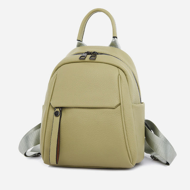 Weicher veganer Leder-Rucksack, kleine modische Rucksack-Tasche für Frauen