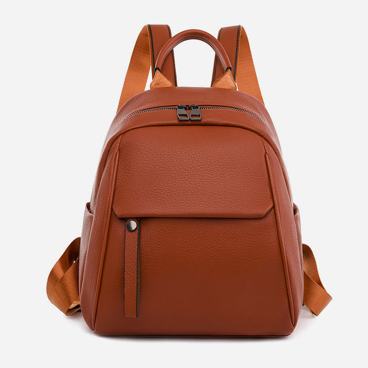 Weicher veganer Leder-Rucksack, kleine modische Rucksack-Tasche für Frauen