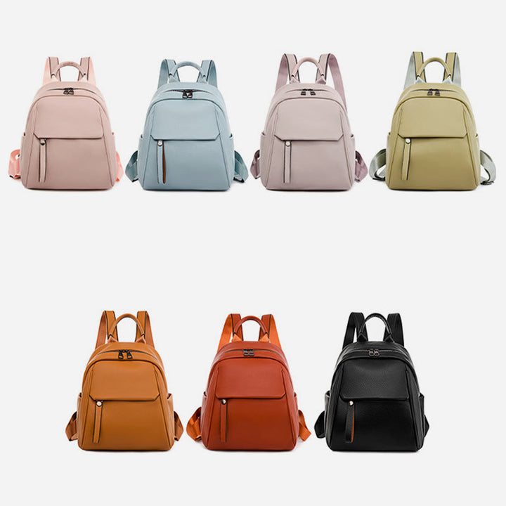 Weicher veganer Leder-Rucksack, kleine modische Rucksack-Tasche für Frauen