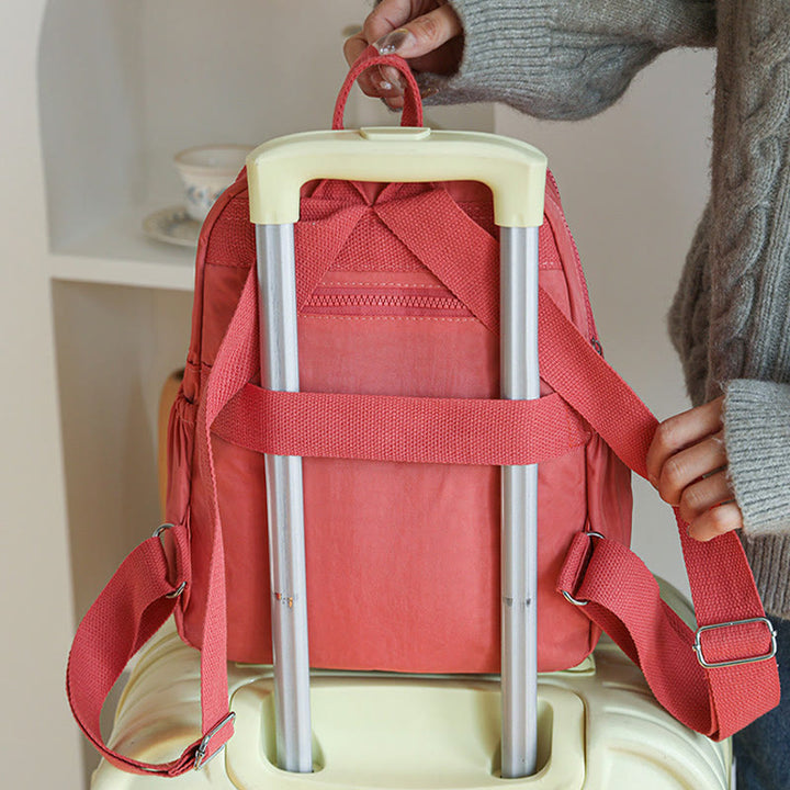 Leichter kleiner Rucksack Multi-Taschen Mini Reise-Tagesrucksack für Frauen