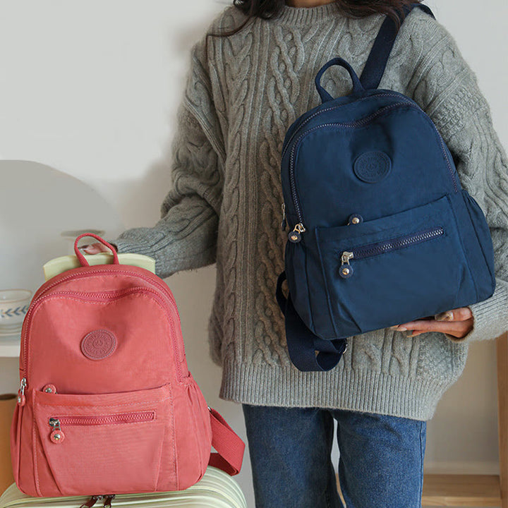 Leichter kleiner Rucksack Multi-Taschen Mini Reise-Tagesrucksack für Frauen