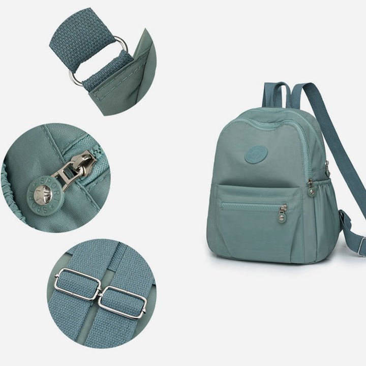Leichter kleiner Rucksack Multi-Taschen Mini Reise-Tagesrucksack für Frauen
