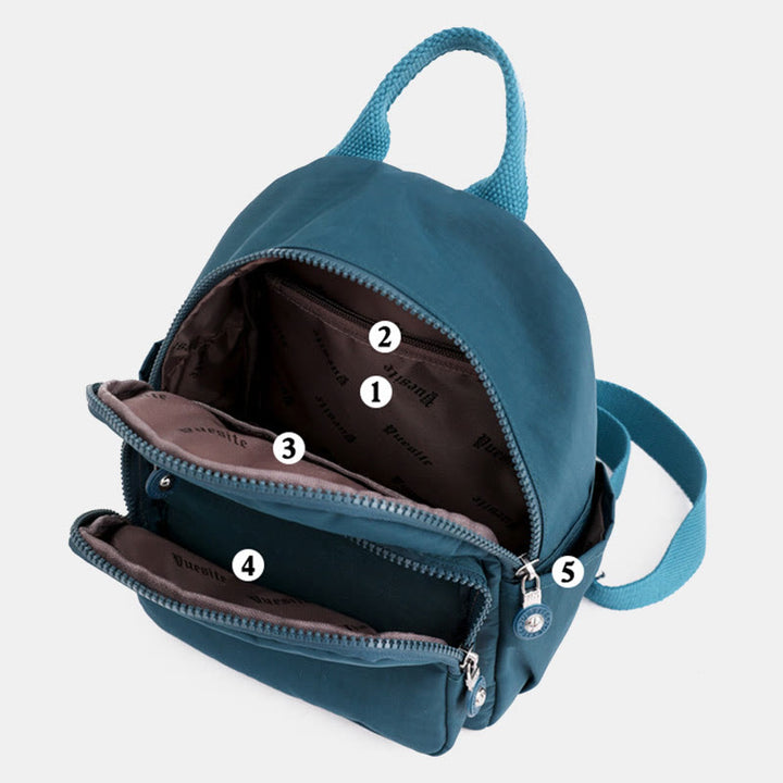 Leichter kompakter Reise-Rucksack für Frauen Funktionaler Mini-Rucksack