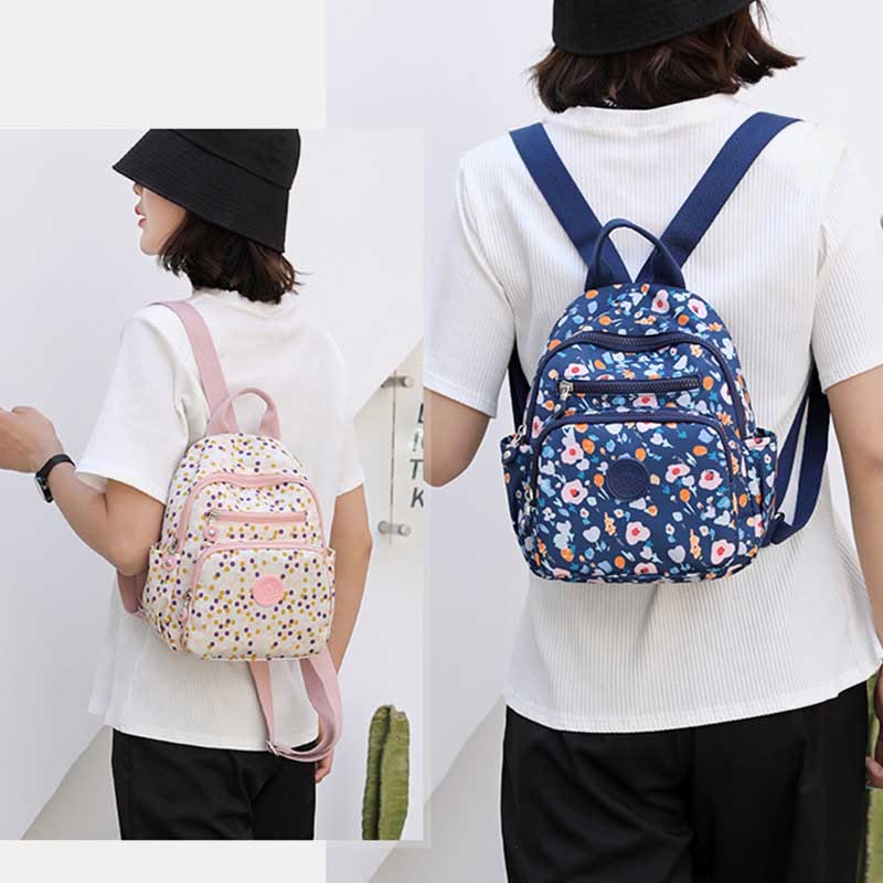Leichter kompakter Reise-Rucksack für Frauen Funktionaler Mini-Rucksack