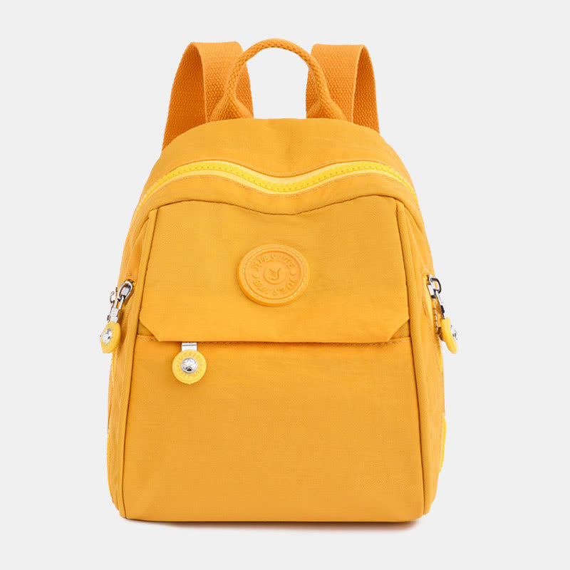 Mini Rucksack Handtasche Einfarbiger Reiserucksack Tagesrucksack für Frauen