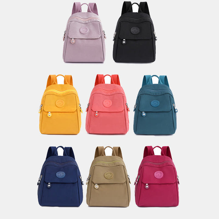 Mini Rucksack Handtasche Einfarbiger Reiserucksack Tagesrucksack für Frauen