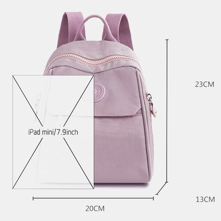 Mini Rucksack Handtasche Einfarbiger Reiserucksack Tagesrucksack für Frauen