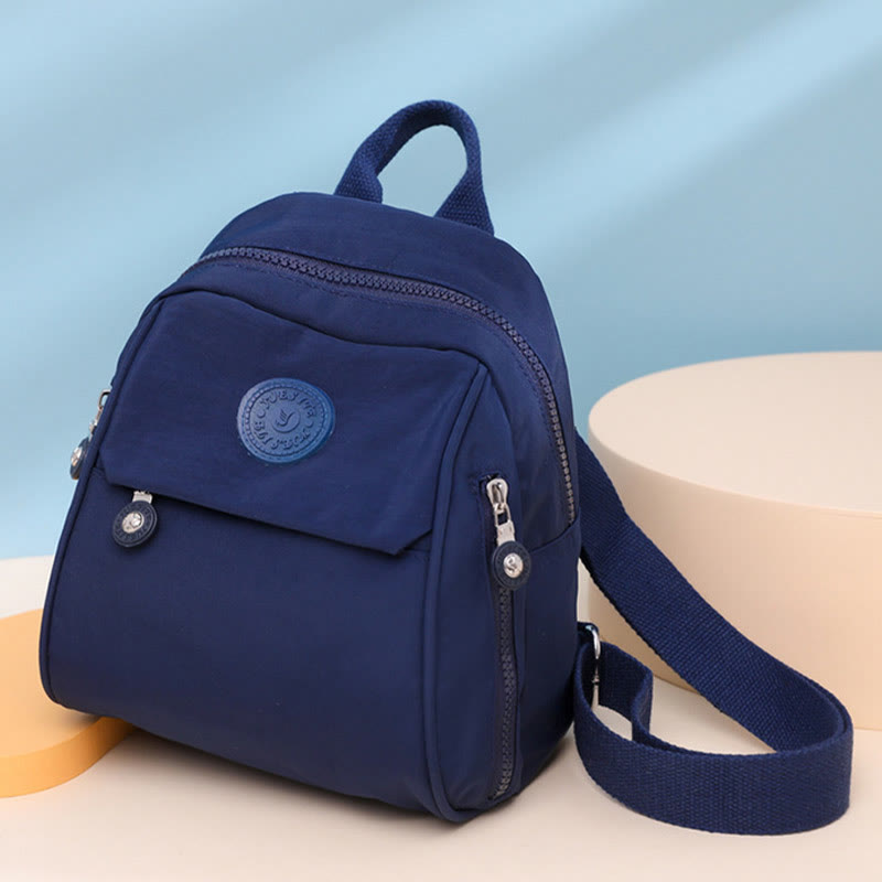 Mini Rucksack Handtasche Einfarbiger Reiserucksack Tagesrucksack für Frauen