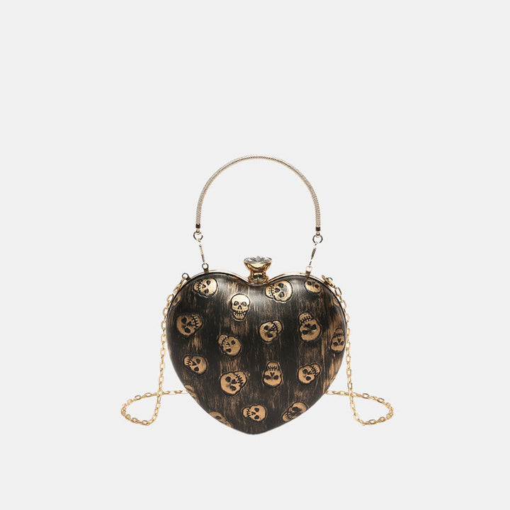 Gotischer Stil Halloween Totenkopf Gedruckte Abendtasche Party Reise Geldbörse