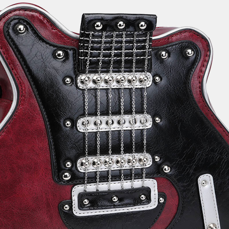 Mode Gitarre Geformte Vegane Leder Umhängetasche Damen Geldbörse