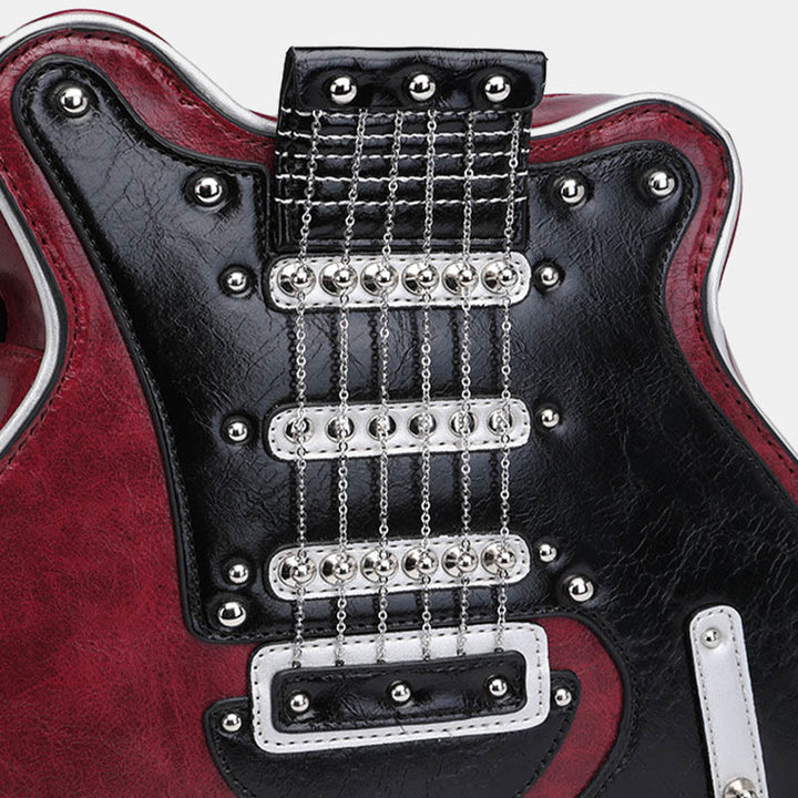 Mode Gitarre Geformte Vegane Leder Umhängetasche Damen Geldbörse