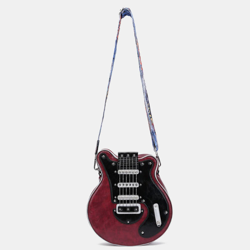 Mode Gitarre Geformte Vegane Leder Umhängetasche Damen Geldbörse