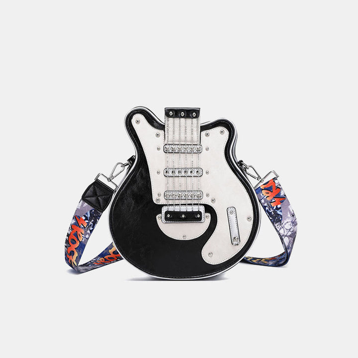 Mode Gitarre Geformte Vegane Leder Umhängetasche Damen Geldbörse