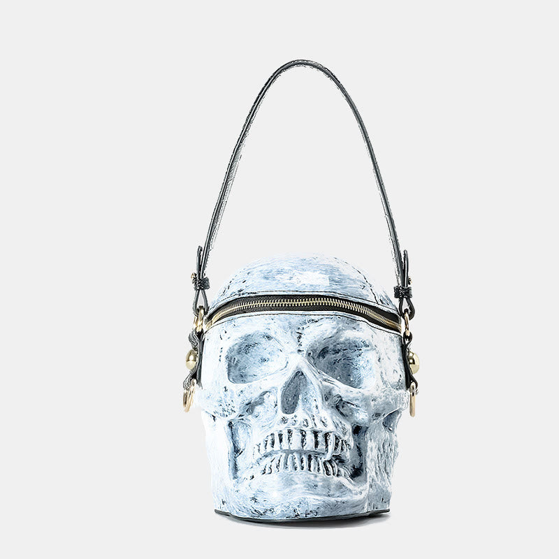 Halloween Geldbörse Skelett Totenkopf Goth Top Handle Handtasche Umhängetasche