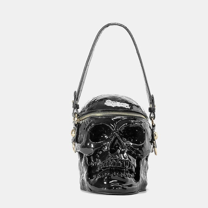 Halloween Geldbörse Skelett Totenkopf Goth Top Handle Handtasche Umhängetasche