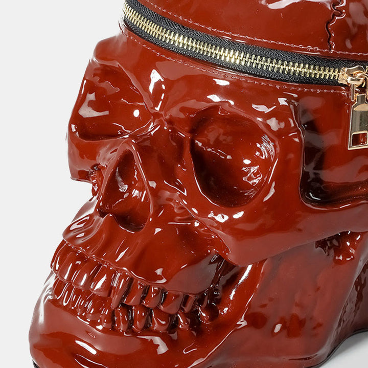 Halloween Geldbörse Skelett Totenkopf Goth Top Handle Handtasche Umhängetasche