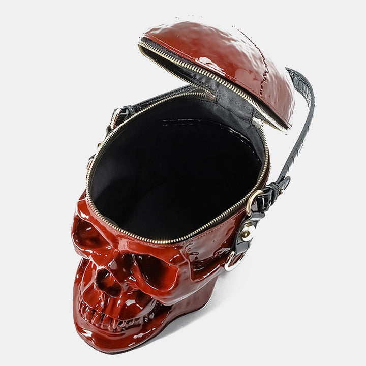 Halloween Geldbörse Skelett Totenkopf Goth Top Handle Handtasche Umhängetasche