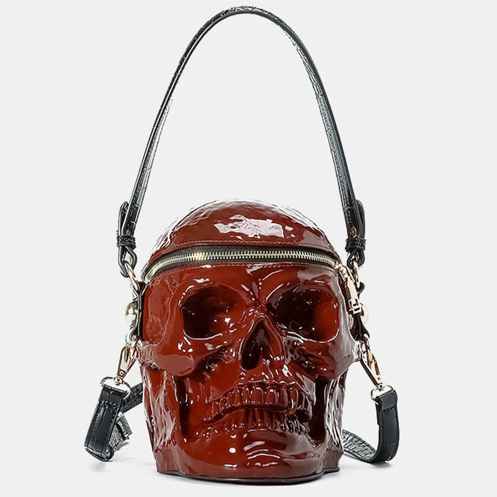 Halloween Geldbörse Skelett Totenkopf Goth Top Handle Handtasche Umhängetasche
