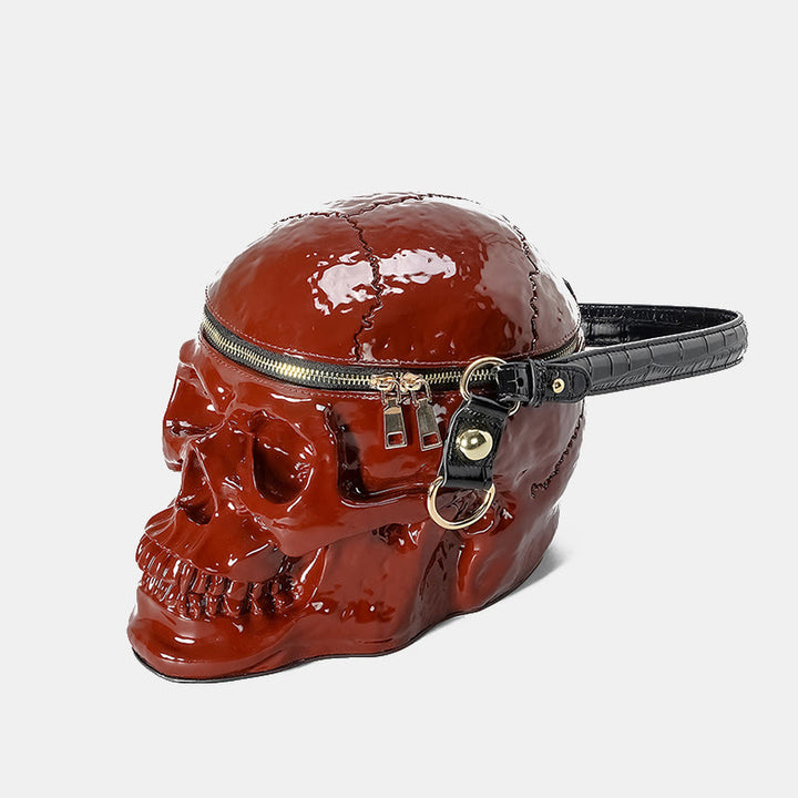 Halloween Geldbörse Skelett Totenkopf Goth Top Handle Handtasche Umhängetasche