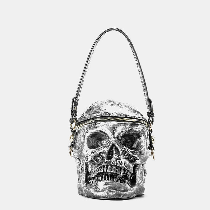 Halloween Geldbörse Skelett Totenkopf Goth Top Handle Handtasche Umhängetasche