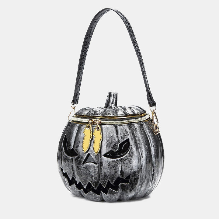 Neuheit Kürbisförmige Handtasche Umhängetasche Halloween Kürbis Geldbörse